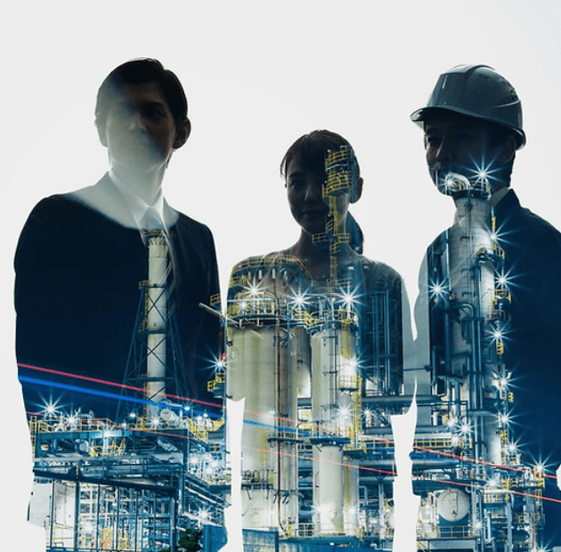 Three oil and gas professionals